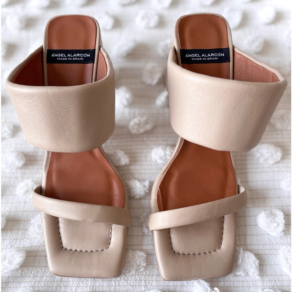 Anthropologie Angel Alarcón Slide Sandal Heels - Picture 6 of 8